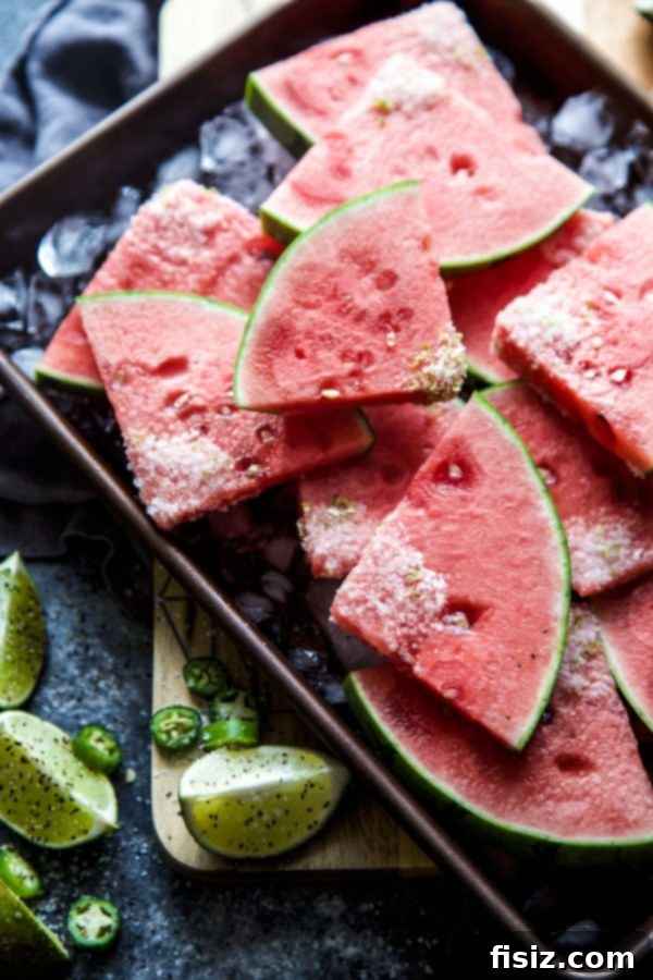 Spicy Margarita Watermelon Slices 3 Jalapeno Margarita Watermelon Slices