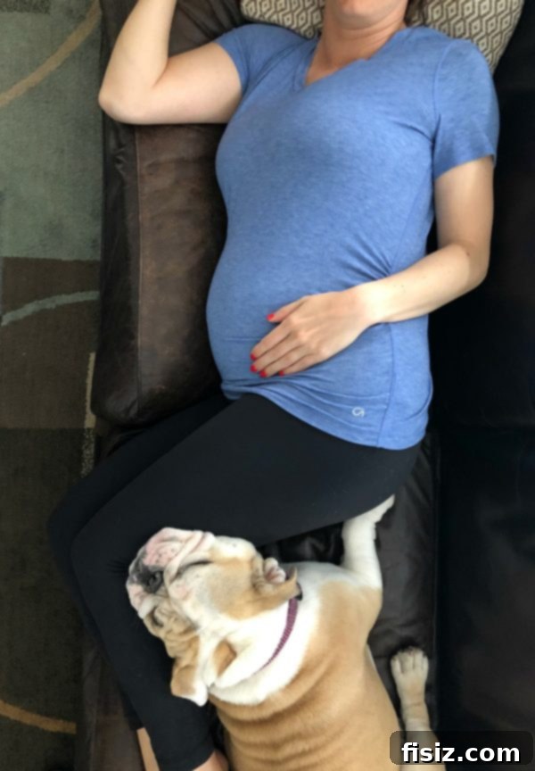 Mid-Pregnancy Check-in: Weeks 19-22 10 Relaxed pregnant pose, enjoying the calm before the baby arrives.
