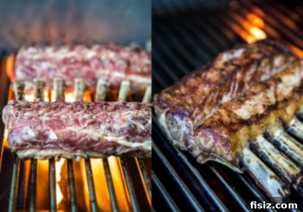 Grilled Rack of Lamb with Mint Chimichurri