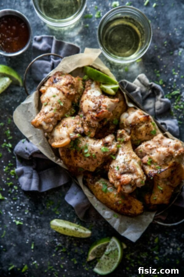Pinoy Style Baked Chicken Wings 2 Crispy Filipino-Style Baked Chicken Wings ready to be served