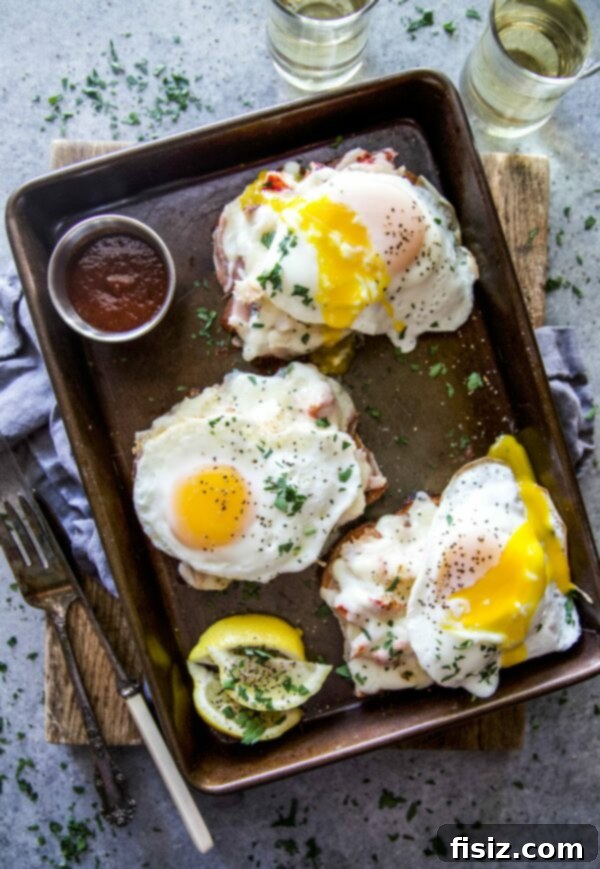 Decadent Lobster Croque Madame, perfect for any special occasion.