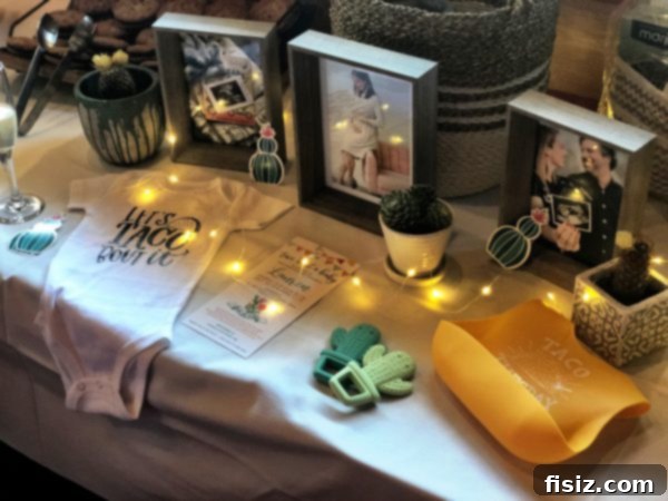 Third Trimester Milestones: Weeks 28-32 6 Joyful baby shower decorations and Spanish tapas spread at La Bodega, celebrating Baby G's upcoming arrival.