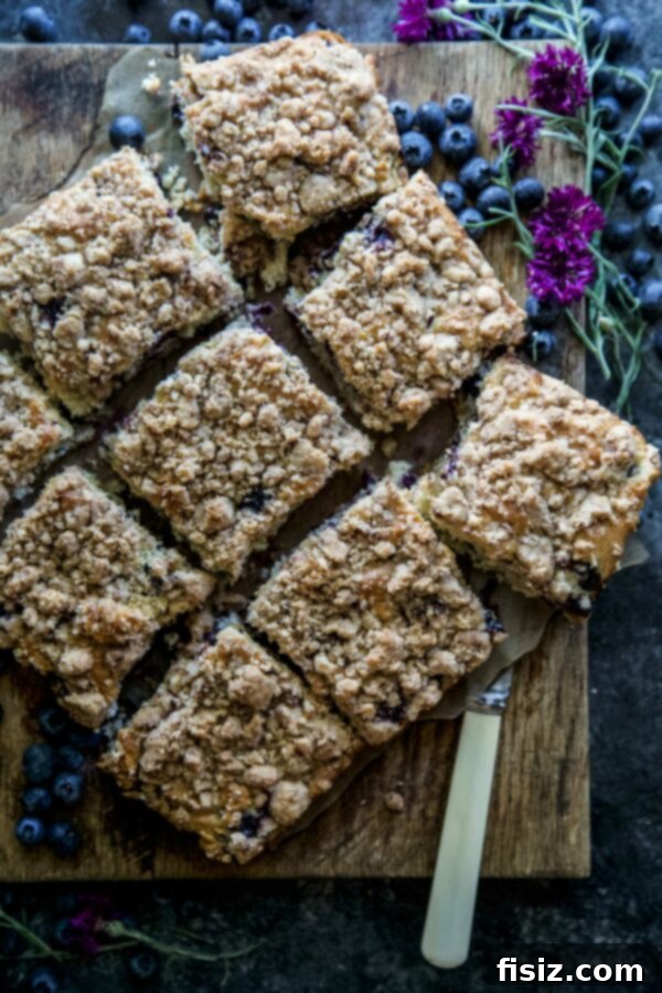 Cardamom-Kissed Blueberry Buckle Cake 2 Freshly baked Blueberry Cardamom Buckle Cake