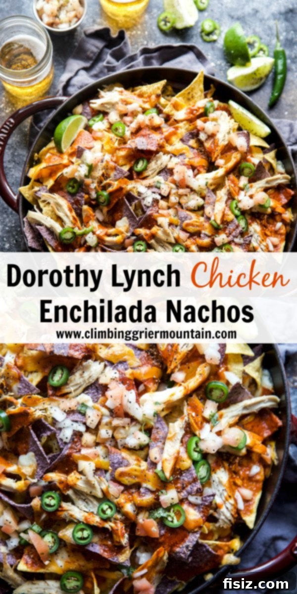 Dorothy Lynch Chicken Enchilada Nachos 9 Dorothy Lynch Chicken Enchilada Nachos served with fresh toppings