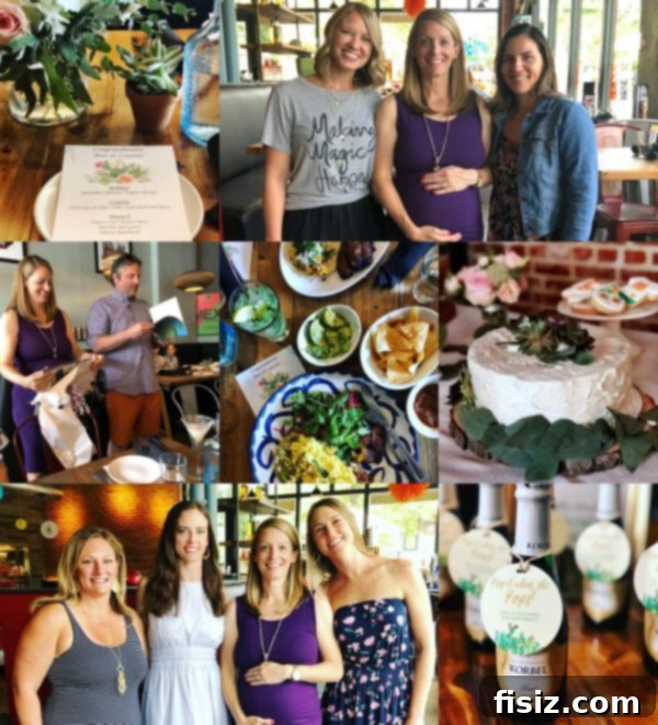 The Home Stretch: Weeks 33-37 7 Table setting at a Mexican fiesta themed baby shower, with festive decorations and food.