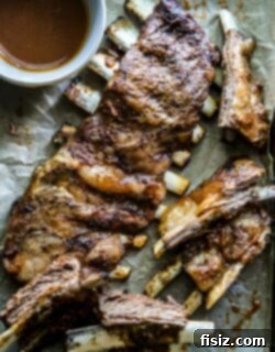 Bourbon Glazed American Lamb Ribs 7 Final plated BBQ Bourbon Grilled American Lamb Ribs