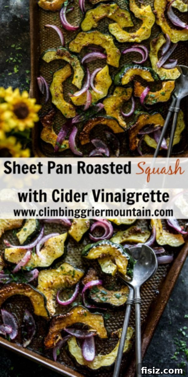 Sheet Pan Roasted Squash with Cider Vinaigrette