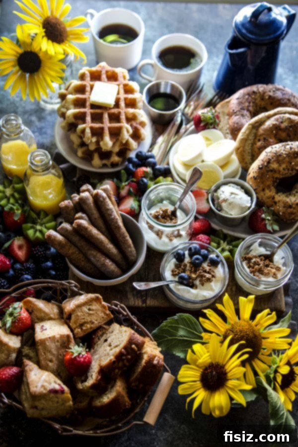 Grateful Gathering Brunch 6 Thanksgiving Brunch Board with various sweet and savory items