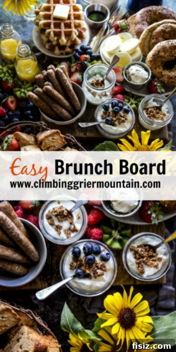 Grateful Gathering Brunch 8 Overhead view of a beautifully arranged Thanksgiving Brunch Board