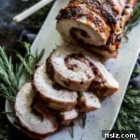 Bacon & Cranberry Stuffed Pork Tenderloin recipe thumbnail