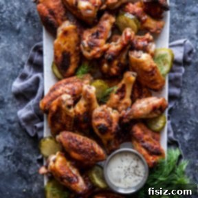Pickleback Baked Chicken Wings, a delicious appetizer.