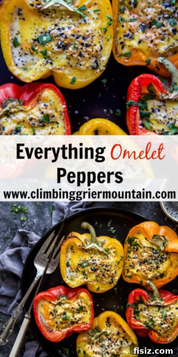 Everything Pepper Omelet 9 Everything Omelet Peppers - beautifully plated and ready to eat