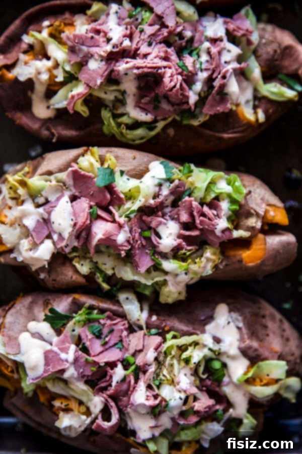 Golden Sweet Potatoes with Savory Corned Beef 3 Family enjoying St. Patrick's Day celebration with food