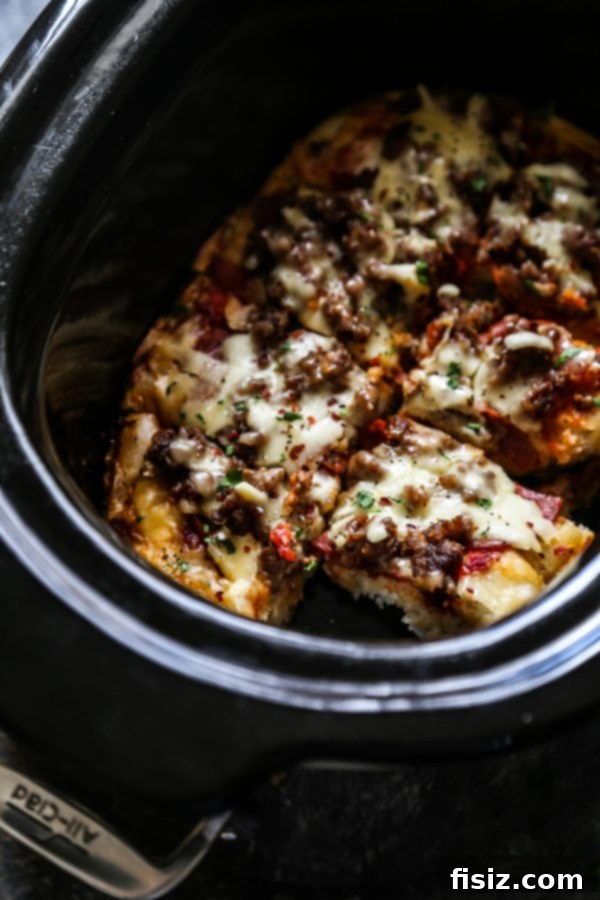 Set It and Savor Slow Cooker Recipes 5 Slow Cooker Meat Lovers Pizza Recipe