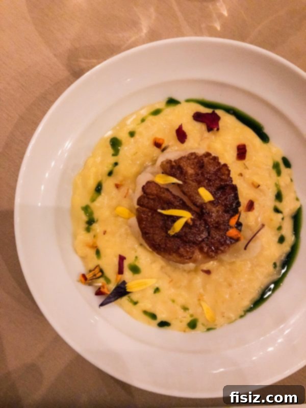 Solitude Mountain Resort: The Ultimate Family Getaway 25 Exquisite second course of saffron risotto with scallops and crab at The Yurt