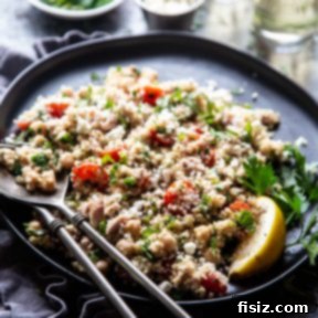 Delicious Mediterranean Tuna and Quinoa Salad prepared