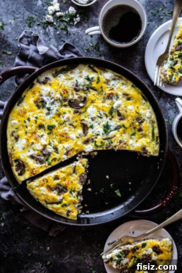 Savory Lamb & Garden Frittata 2 Ground Lamb and Vegetable Frittata - Savor a Rich, Hearty Meal