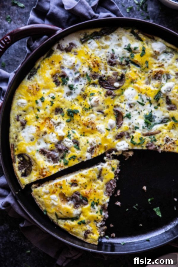 Savory Lamb & Garden Frittata 3 Fresh Ingredients for Ground Lamb and Vegetable Frittata