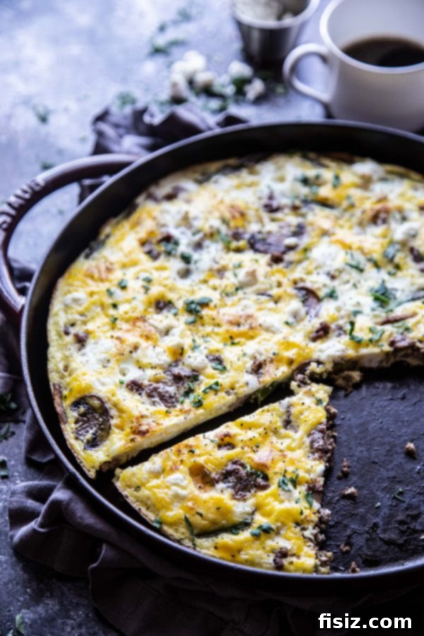 Savory Lamb & Garden Frittata 5 Ground Lamb and Vegetable Frittata Ready for Oven