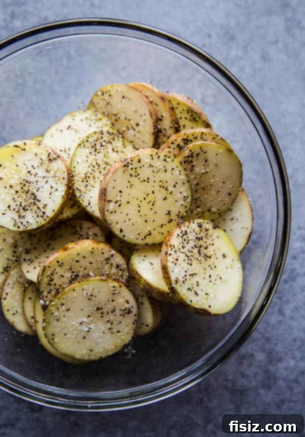 Oven-Baked Parmesan Pepper Crisps 4 Baked potato chips arranged artfully on a serving dish