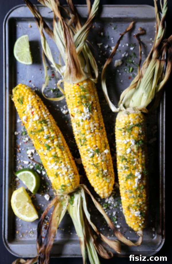 Shawarma Totcho Fiesta 13 Grilled corn on the cob seasoned with shawarma spices and fresh dill.