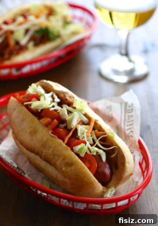 Loaded Barbecue Bison Hot Dogs 11 Spicy Cajun BLT Hot Dogs served with a zesty slaw