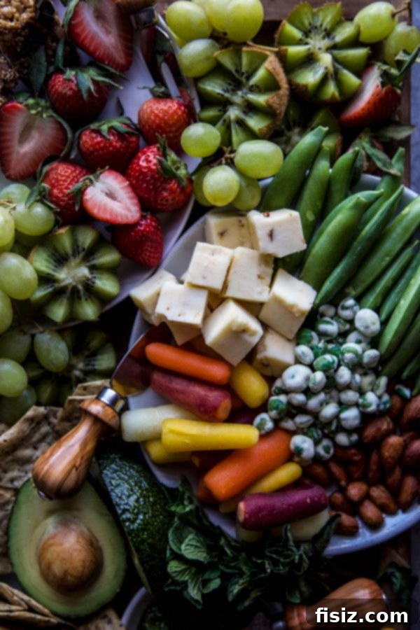 The Perfect Summer Grazing Platter 8 The finished Ultimate Summer Snack Board, ready to serve