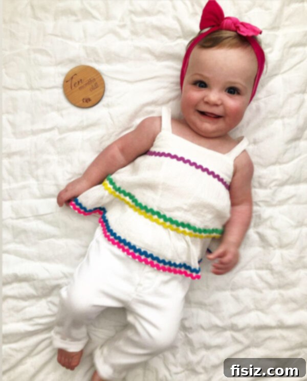 Ten Months of Life with Charlie 2 Smiling baby Charlie at ten months