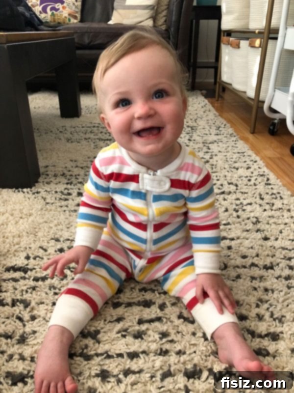 Ten Months of Life with Charlie 14 Baby Charlie happily playing