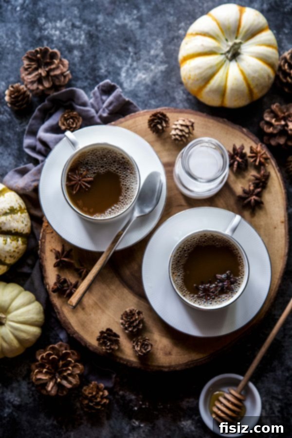Spiced Coconut Pumpkin Latte 6 A beautifully styled Coconut Pumpkin Latte with autumn decorations