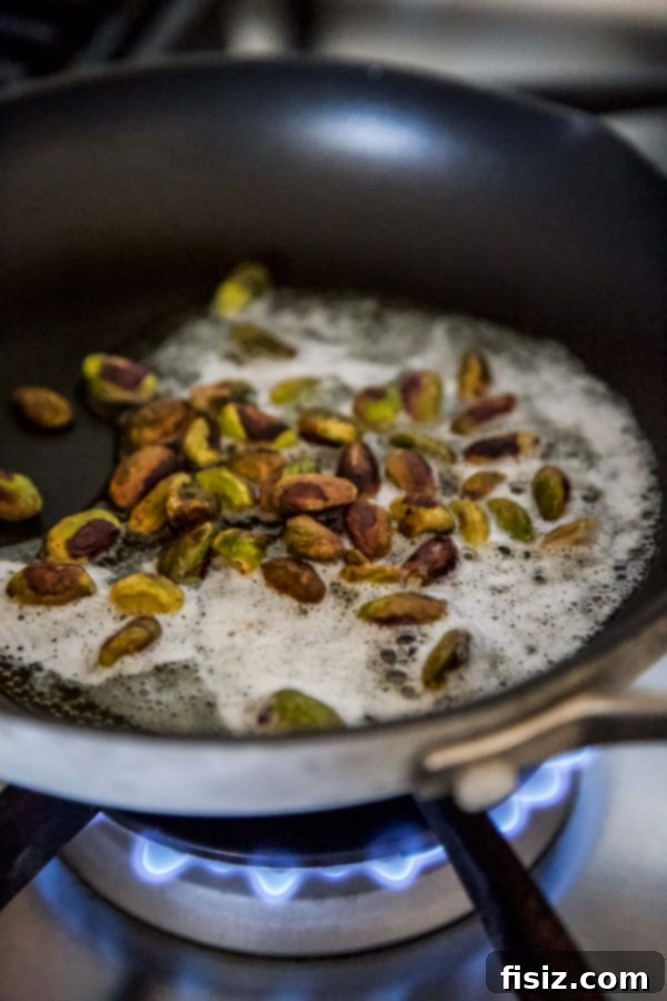 Zesty Brussels Sprouts with Pistachio Crunch 4 Ingredients for Brussels Sprouts with Pistachios and Lime laid out on a table