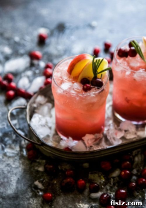 The Definitive Thanksgiving Guide 3 A selection of festive Thanksgiving cocktails, including a bourbon cranberry cider smash