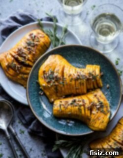 Dorothy Lynch Glazed Hasselback Butternut Squash 7 Hasselback Butternut Squash dish