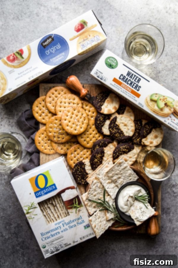 Festive Crackers: 3 Easy DIY Ideas 7 A selection of Safeway brand crackers: O Organics, Open Nature, and Signature SELECT.