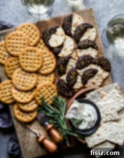 Festive Crackers: 3 Easy DIY Ideas 9 A collage of the three holiday cracker recipes: seasoned, chocolate ganache, and goat cheese dip.