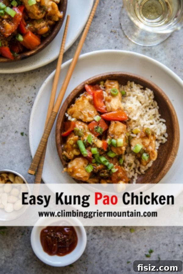 Effortless Kung Pao Chicken 9 Close-up of Easy Kung Pao Chicken ready to be served