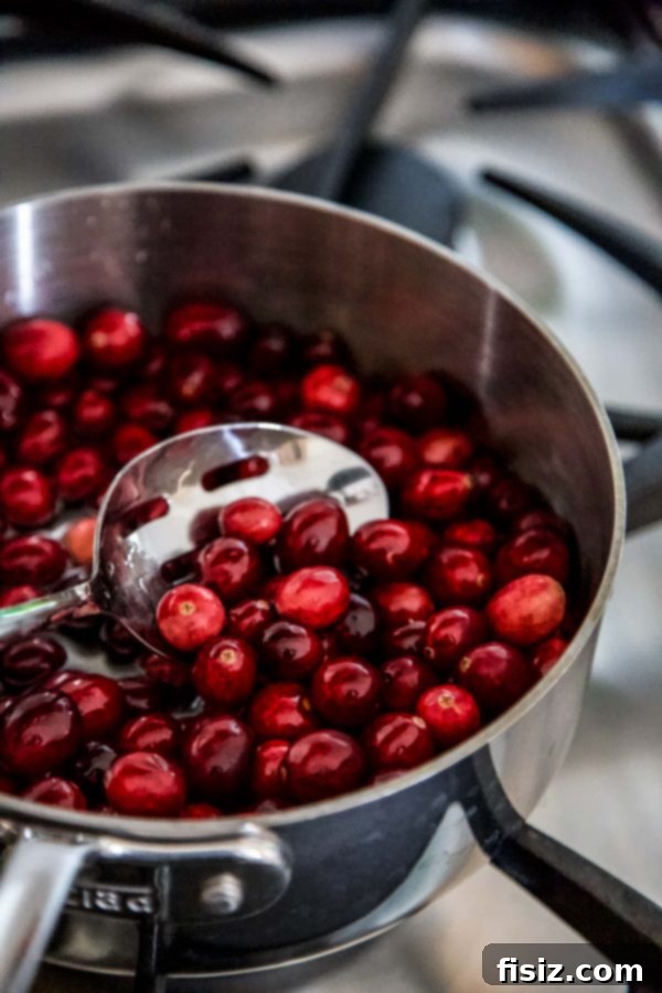 Effortless Cranberry Ricotta Cake 5 Sugared cranberries in a bowl, ready to garnish the cake