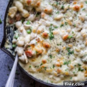 Crustless Chicken Pot Pie with Gnocchi