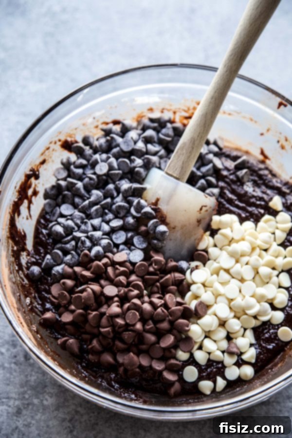 mix of chocolate chips in a bowl 
