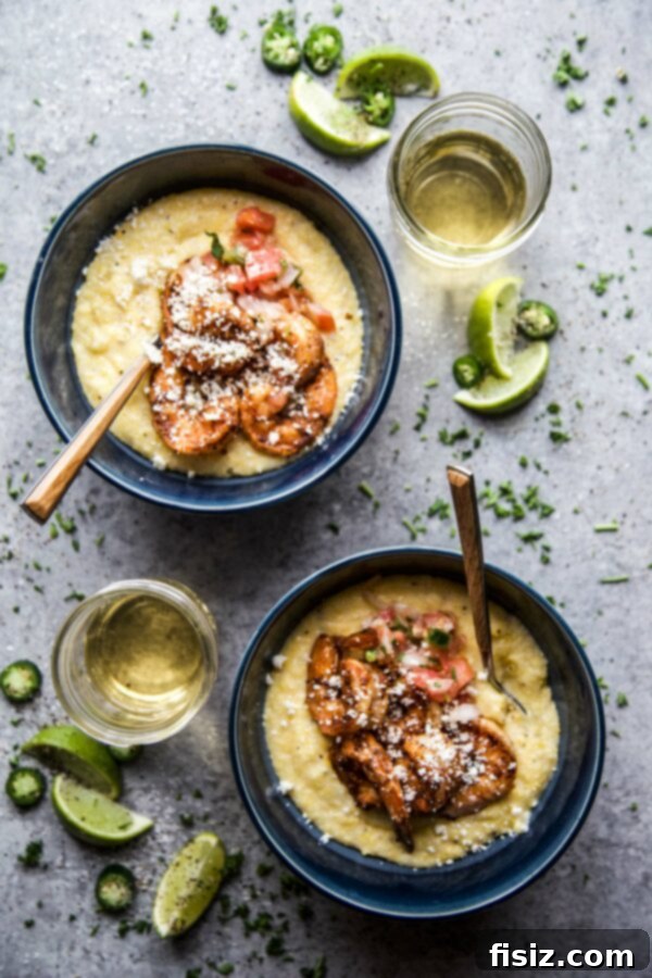 Shrimp Fajita Masa Bowls 2 Fajita Shrimp Tamale Bowls, a quick and delicious weeknight dinner solution.