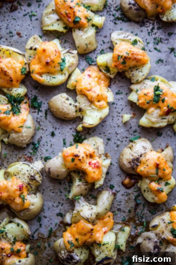 Southern Pimento Cheese Smashed Potatoes 3 Pimento Cheese Smashed Potatoes Ready to Serve