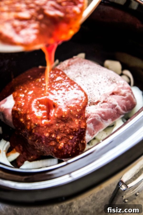 Authentic Slow Cooker Cuban Pulled Pork 5 boneless pork shoulder roast