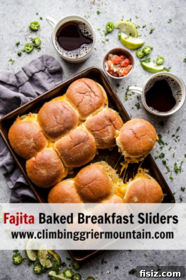 Dorothy Lynch Fajita Baked Breakfast Sliders 9 Close-up of golden brown Fajita Baked Breakfast Sliders