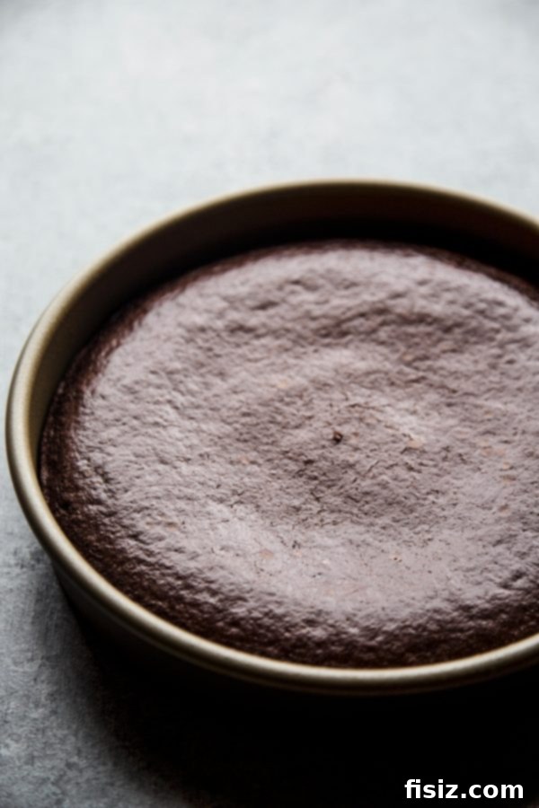 Effortless Smores One Bowl Bake 4 Smooth chocolate cake batter in a mixing bowl