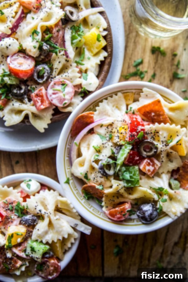 Effortless Pizza Pasta Delight 3 easy pizza pasta salad