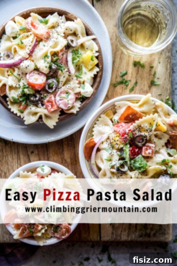 Effortless Pizza Pasta Delight 9 easy pizza pasta salad