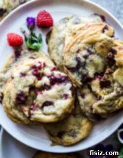 Dark Chocolate Raspberry Bliss Cookies 6 img 31275 5