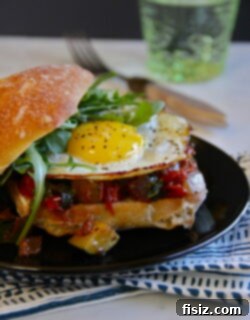 Finished Ratatouille Egg Sandwich