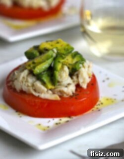 Spicy Crab Tomato Salad with Creamy Avocado Dressing 2 Final Crab and Tomato Salad with Jalapeno Avocado Dressing