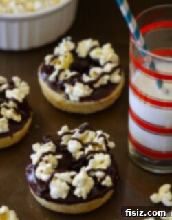 Crispy Popcorn Chocolate Glaze Baked Doughnuts 2 img 4124 5